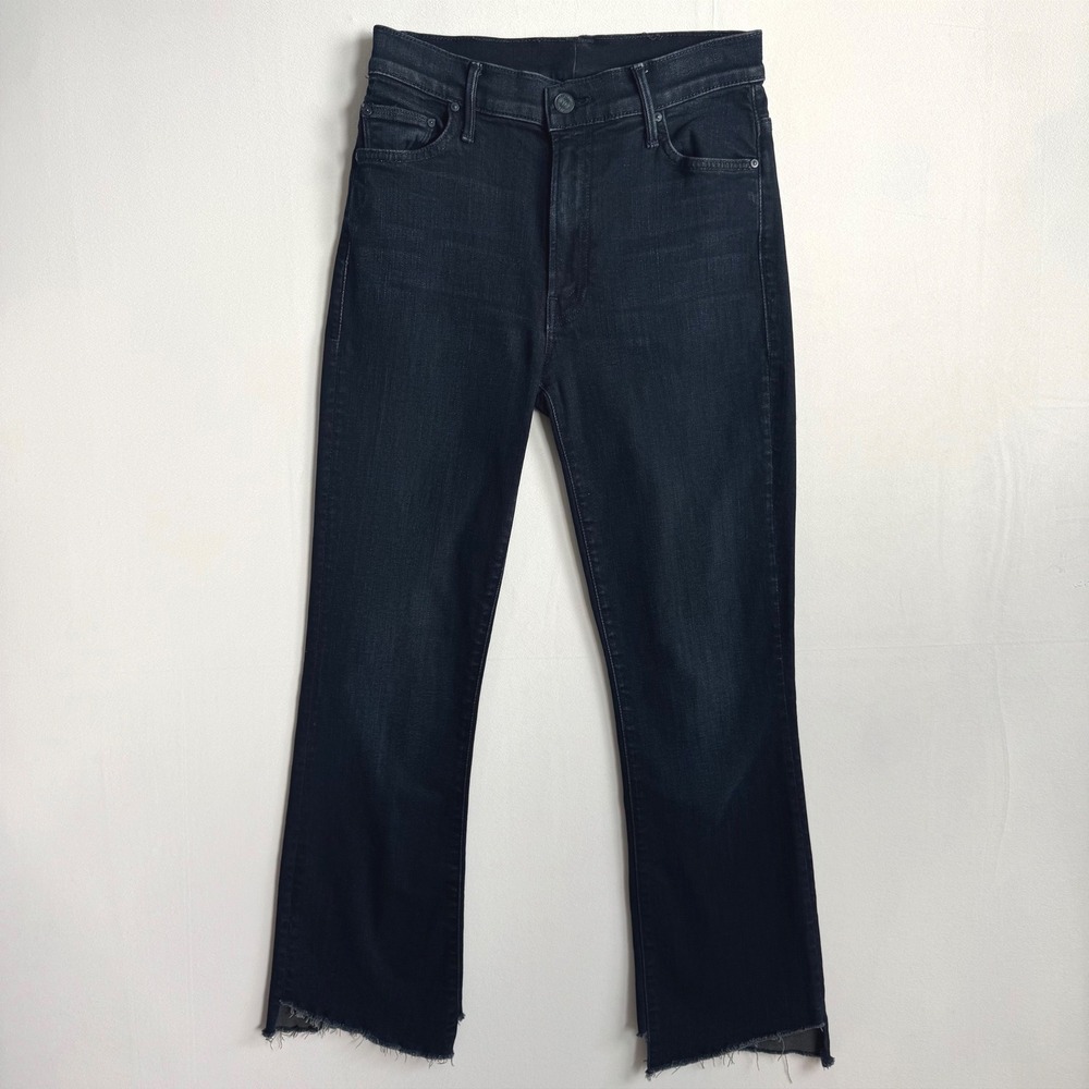 MOTHER Insider Crop Two Step Fray Jeans Hey good lookin Dark Wash Sample Size 26